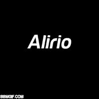 Alirio Name Spilled Paint