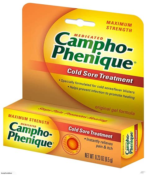 2 Pack Campho-Phenique Maximum Strength Cold Sore Treatment Gel - 0.23 ...