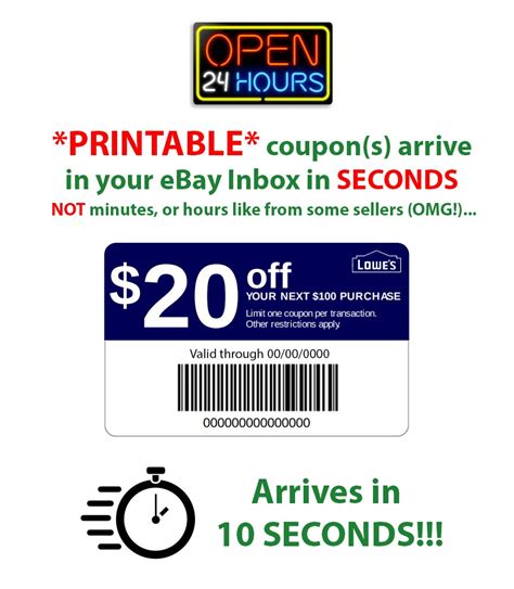 Lowes Coupons 20 Free Printable | Free Printable