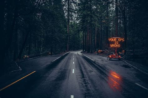 HD wallpaper: dark, spooky, 500px, forest, road, Sebastiaan de With, sign | Wallpaper Flare