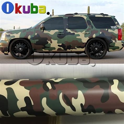 Vehicle Wrap Vinyl Camo Truck Wraps with Air Bubble Free Full Car Body ...