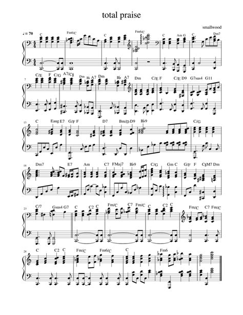 total praise piano Sheet music for Piano (Solo) | Musescore.com