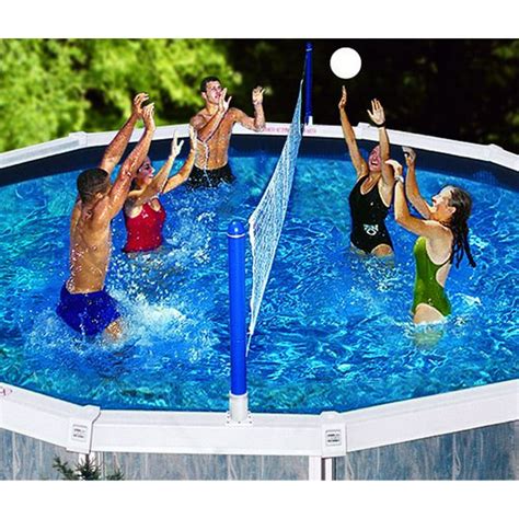 Swimline Outdoor Above Ground Pool Volleyball Net - Walmart.com ...