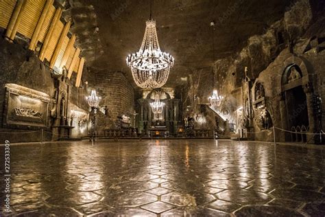 Wieliczka Salt Mine salt mine cathedral church Stock Photo | Adobe Stock