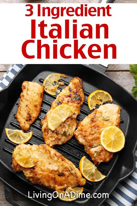 3 Ingredient Chicken Recipes Your Family Will Love! | 3 ingredient ...