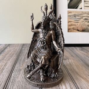 Occult Decor Statue of Baphomet Figurine Bust - Etsy