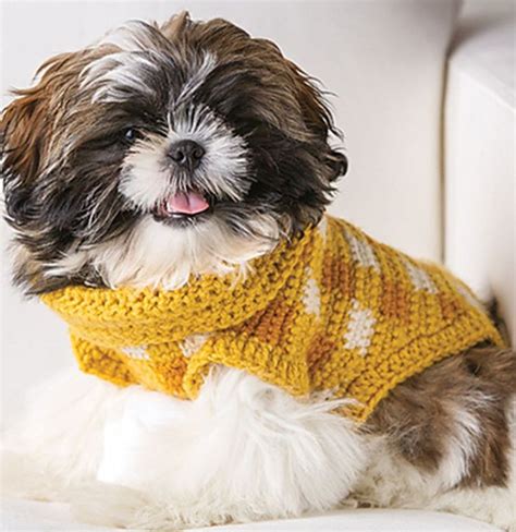 Dress Up Pup with These 11 Free Crochet Patterns for Dog Sweaters | Crochet dog clothes, Crochet ...