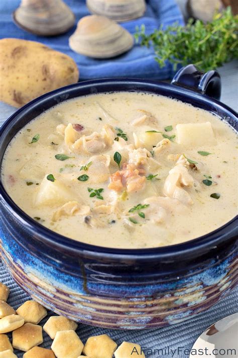 New England Clam Chowder - A Family Feast®