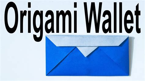 Origami Wallet Tutorial (Traditional) - YouTube