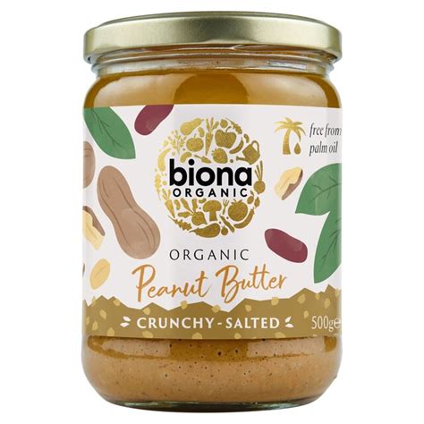 Biona Organic Peanut Butter Crunchy | Ocado