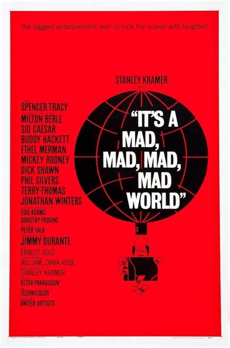 It'S A Mad Mad Mad Mad World Poster Art 1963. Movie Poster Masterprint ...