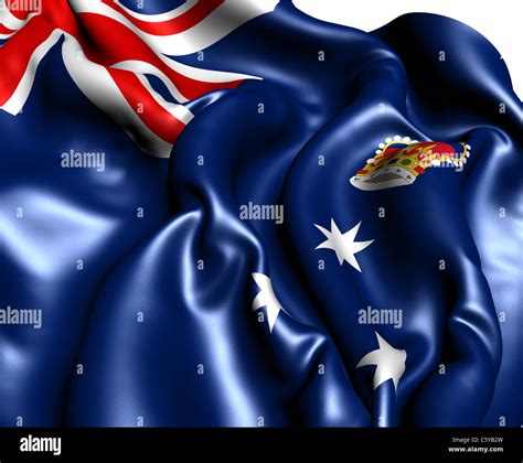 Flag of Victoria, Australia. Close-up Stock Photo - Alamy