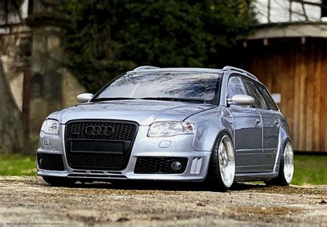 MB-TuningCars - 1:18 Tuning Audi RS4 B7 Avant "Quattro" SILVER STONE ...