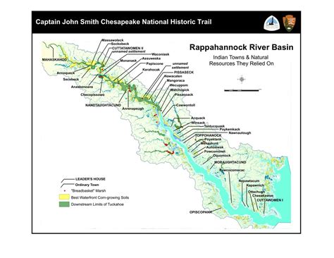 Rappahannock River Basin - Captain John Smith Chesapeake National Historic Trail (U.S. National ...