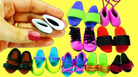 10 DIY Barbie Shoes -10 Different Styles - 10 Super Easy DIY Doll Crafts - simplekidscrafts ...