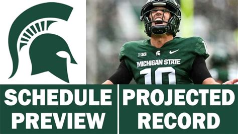 Michigan State Football 2023 Schedule Preview & Record Projection - Win ...