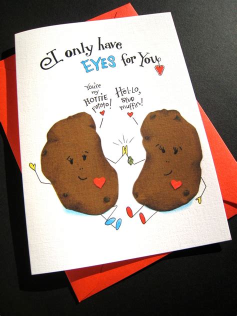 Funny Valentine Card Potato Pun Pun Valentines Day I | Etsy