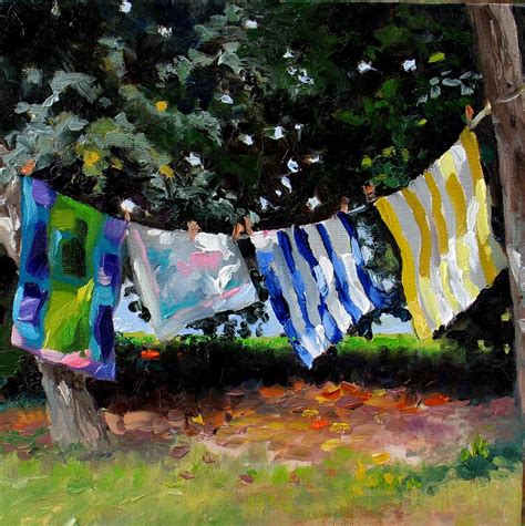 Clothesline Painting at PaintingValley.com | Explore collection of Clothesline Painting