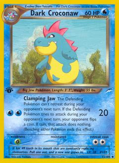 Dark Croconaw Pokémon Card Value & Price | PokemonCardValue