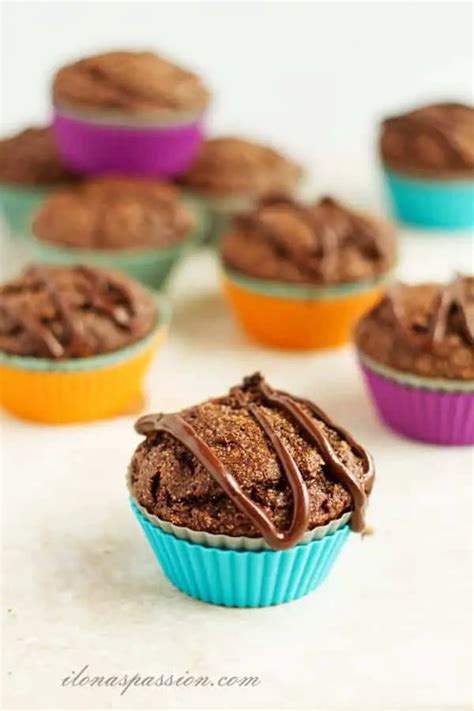 Banana Chocolate Spelt Flour Muffins - Ilona's Passion