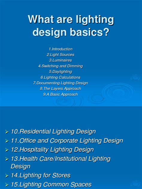 Lighting Design Basics | PDF | Lighting | Fluorescent Lamp