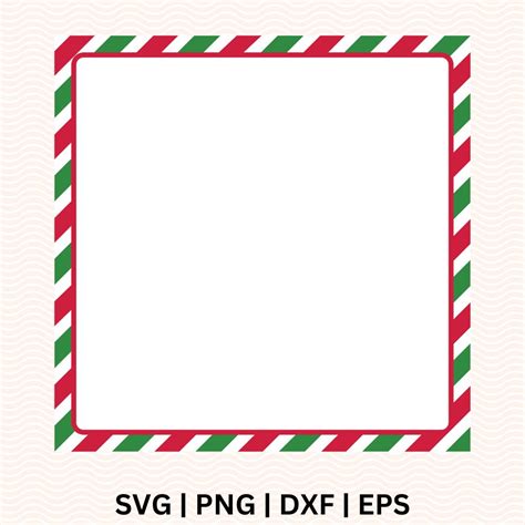 Candy Cane Border SVG - Free file for Cricut & Silhouette – RNOSA LTD ...