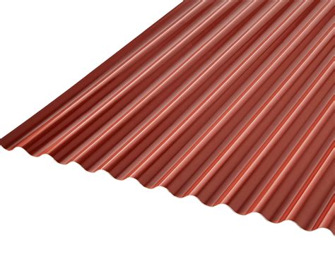 Grey & red PVC Corrugated Roofing Sheet 2m x 1000mm | Departments ...