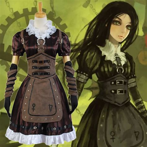 Alice Madness Returns Cosplay Costume Game Women Costume Full Sets ...