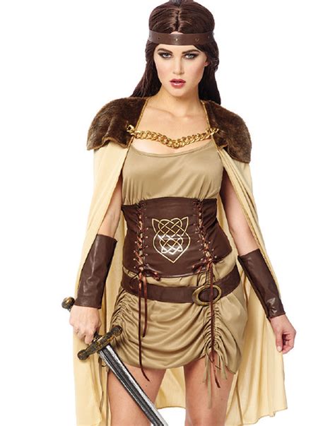 Celtic Warrior Maiden Renaissance Adult Womens Halloween Costume