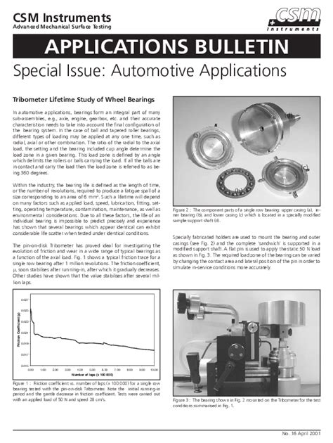 (PDF) CSM Instruments Advanced Mechanical Surface Testing APPLICATIONS ...