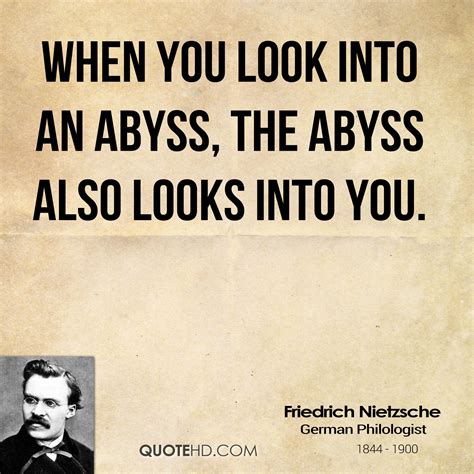 Gaze Into The Abyss Nietzsche Quotes. QuotesGram