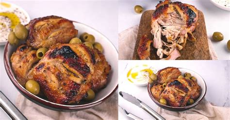 Roasted Greek Chicken Thighs Recipe - Scrambled Chefs