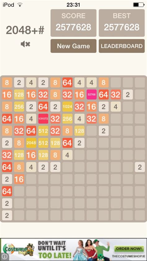 My high score in 2048 | Jeux, Jeux video, Video