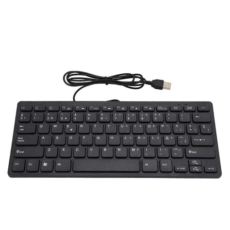 Buy Wired Mini Spanish Keyboard,Ultra-Thin USB Industrial Silent ...