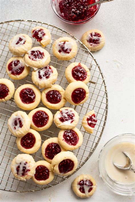 Thumbprint Cookies with Icing - The Baker Chick