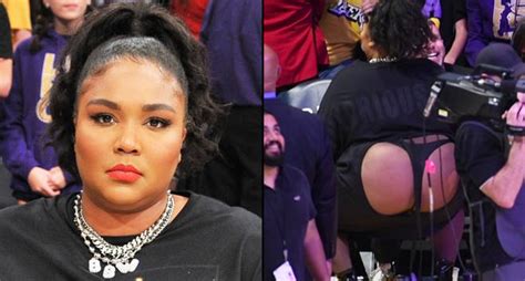 Lizzo defends wearing 'inappropriate' thong outfit to basketball game - PopBuzz