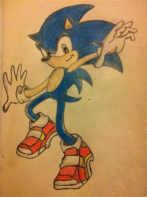 Sonic drawing color by sonicgo2 on DeviantArt