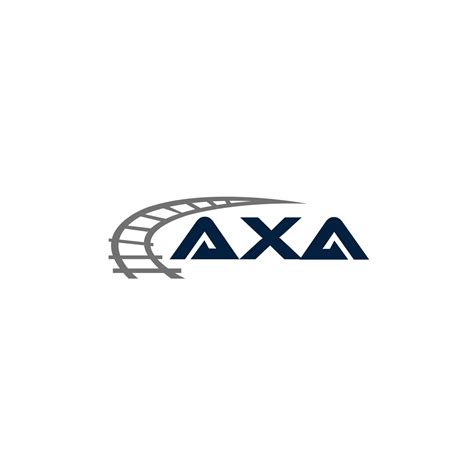 AXA letter logo design on WHITE background. AXA creative initials ...