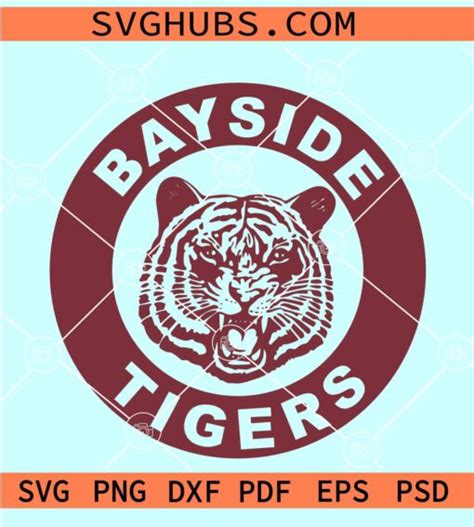 Bayside Tigers High School Logo SVG, Bayside Tigers Svg, Saved By The Bell Svg