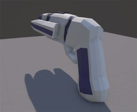 sci fi pistol 3d model