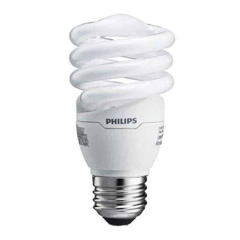 Philips 60W Equivalent Soft White T2 Spiral CFL Light Bulb (24-Pack)-434373 - The Home Depot