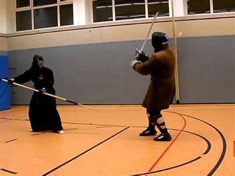 Naginata vs Katana Sparring - YouTube