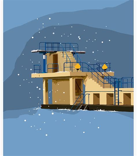 ‘Blackrock Diving Tower’ – algillustration