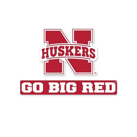 Go Big Red Vinyl Decal | Football vinyl decal, Husker football ...