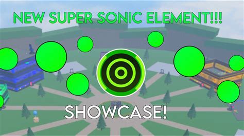 New super sonic element!!! - showcase | Elemental powers tycoon - Roblox - YouTube