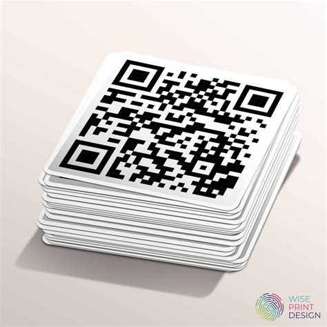 Wise Print & Design Shop - QR Code Stickers Labels and Decals