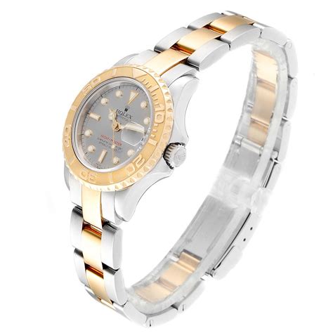 Rolex Yachtmaster Steel 18K Yellow Gold Ladies Watch 169623 Box ...