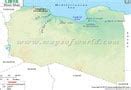 Libya Latitude and Longitude Map