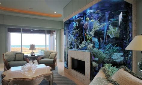 Tv Wall Design With Aquarium - Decoration Ideas