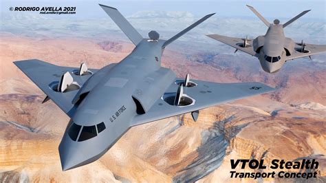 VTOL Stealth Transport | Behance